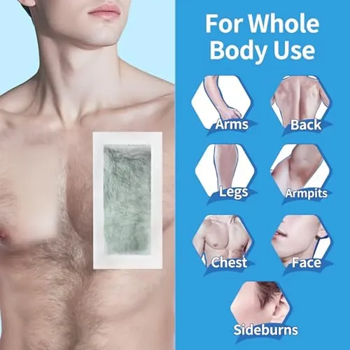 Tiras De Cera Para Hombre Beauty7 Para Cuerpo, Tiras De Depi