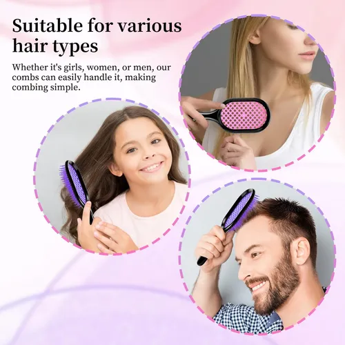 Cepillo De Pelo Mejglrc, Paquete De 4 Colores Surtidos