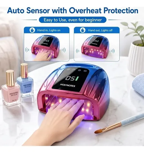 Lámpara Uv/led Para Uñas 96w Holynotes Blue