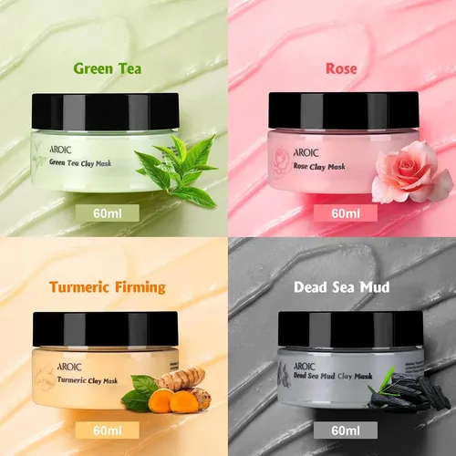 Máscara Facial De Arcilla Con Vitamina C, Cúrcuma Y Barro De