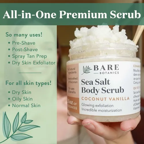 Exfoliante Corporal Bare Botanics, Bergamota Y Menta, 720 Ml
