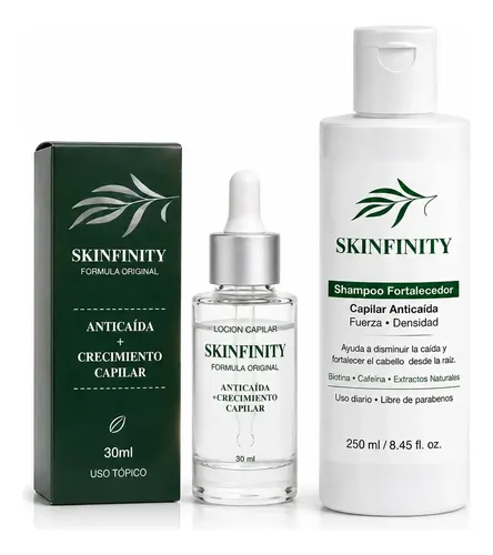 Combo Anticaida Serum+shampoo Skinfinity Fortaleza Capilar