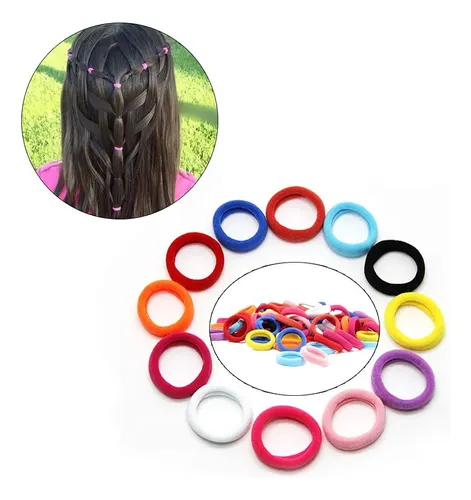 G/ 500 Ligas De Cabello Para Bebé, Suaves, Sin Costuras /gxs
