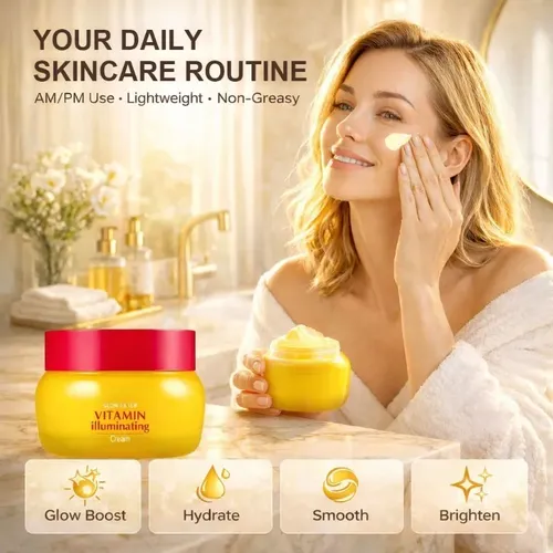 Cccrema Facial Con Vitamina C Glow Filter, Ilumina, Hidrata,