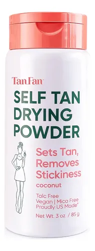 Autobronceador En Polvo Tan Fan 85g Coco Vegano Sin Talco