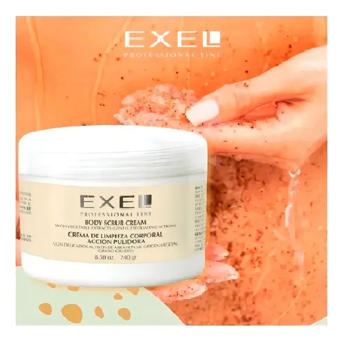 Crema Pulidora Corporal Exel Grano Grueso Limpieza X 240 G