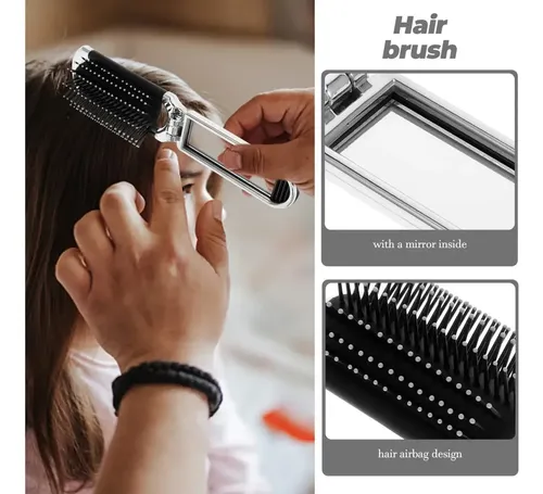 2 Mini Cepillo De Cabello Plegable For Llevar En El Bolso
