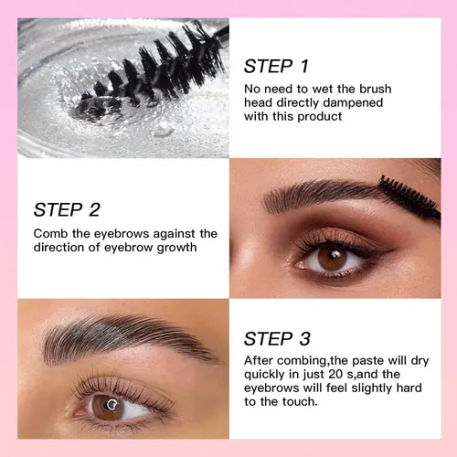 Gel Para Cejas Ushas Transparente A Prueba De Agua 5.46cm