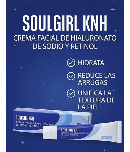 Crema Facial Piel Suave Firme Hialurónico Retinol 30g