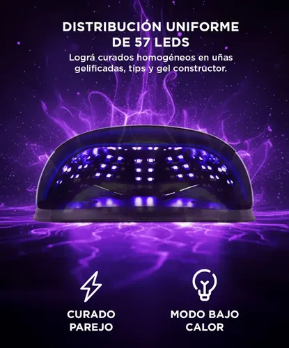 Cabina Led Uv Para Uñas Profesional Gadnic 254w Manicura