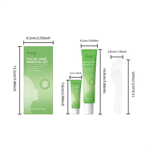 Set De Crema Para Depilación Facial R Removal Kit, Limpieza