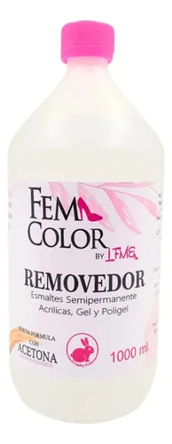 Removedor De Esmalte Uv Uñas Acrilicas 1l Anmat Femcolor