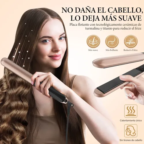 Yhk Yoawes Plancha De Cerámica 2 En 1 Profesional