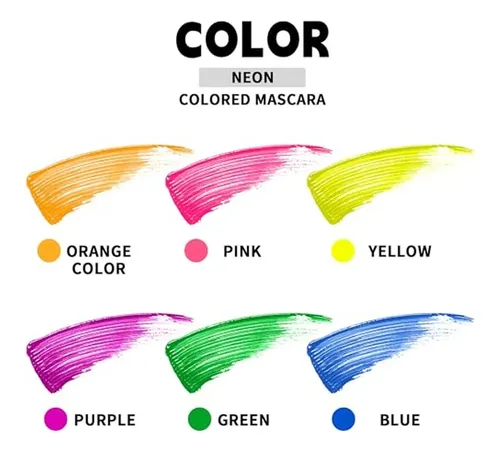Set De Rímel Líquido Mate, 6 Colores, Lápiz De Neón Uv, Colo