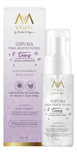 Espuma Para Higiene Íntima Vymel Teens