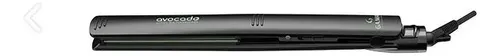 Gama Plancha Avocado Ceramic Ion + Nano Silver Color Negro Con Verde