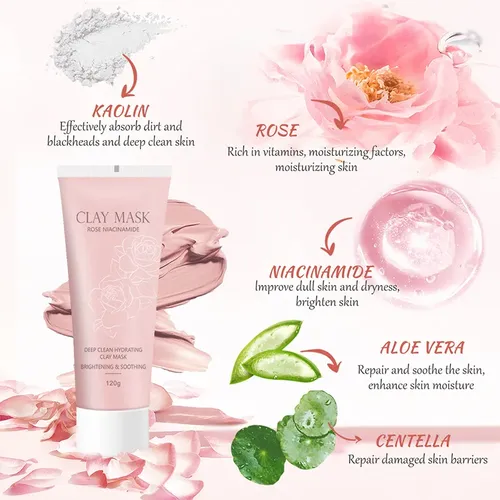 Mascarilla De Niacinamida De Rosa