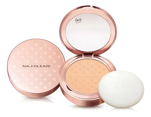 Naj Oleari. Skin Caress Polvo Compacto Mate 01 Warm Beige.