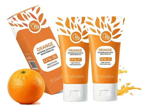 Orange Exfoliating Gel Scrub For Face, Moisturizing Orange 1.7 Fl Oz (pack Of 3)