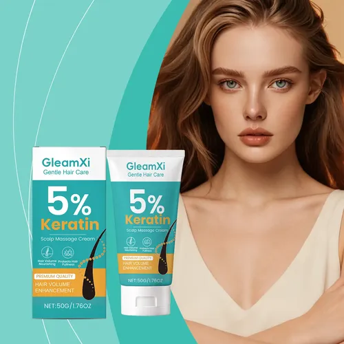 Crema Hidratante Para El Cuero Cabelludo Con Queratina Gleam