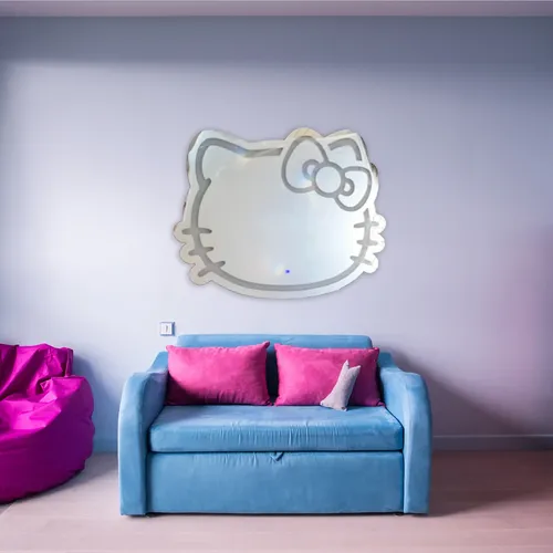 Espejo Dazz Deco Kitty 80x60cm Led Frío Touch