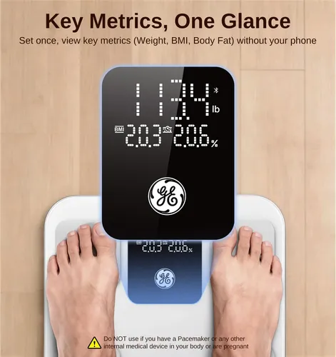Báscula De Baño Ge Smart Scale Con Bluetooth Para Grasa Corp