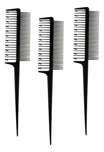 Set De 3 Peines Para Peinar, Teñir Y Mechas