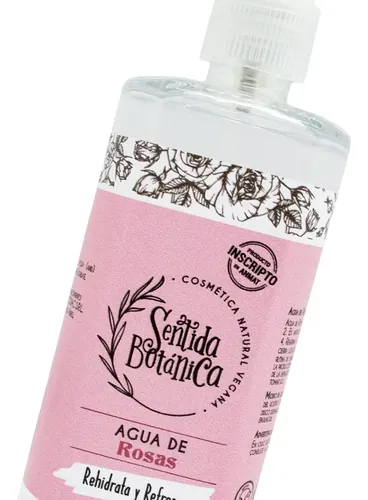 Agua De Rosas Natural Pura Anmat Vegan Sentidabotánica 120ml