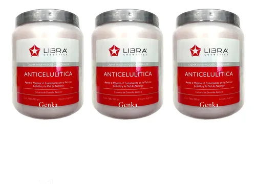 Crema Masajes Anticelulitis 980gr Centella Asiatica X3 Libra
