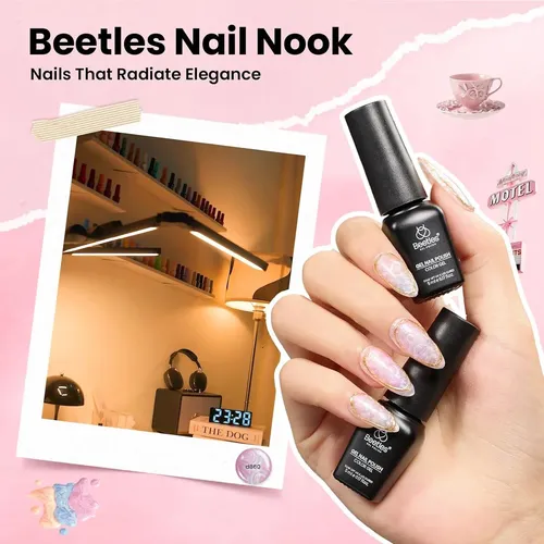 Set Gel Beetles Nail Nook 100 Colores Con Base Y Top Coat