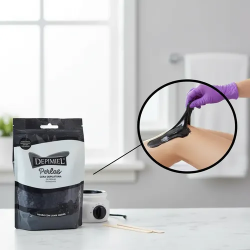 Depimiel Cera Negra Depilar Sistema Español 200g