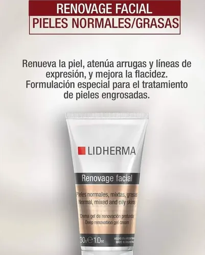 Lidherma Renovador Facial P/ Pieles Normales/grasas Renovage