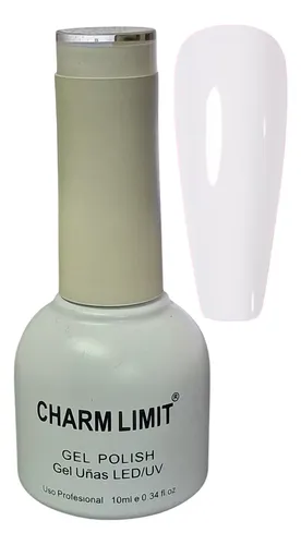 Esmalte Semipermanente Color Blanco Uv/led Charm Limit 10ml