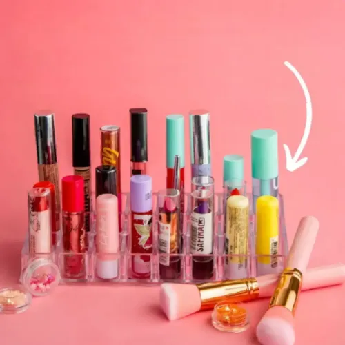 Organizador Acrilico Porta Labiales 24 Compartimientos