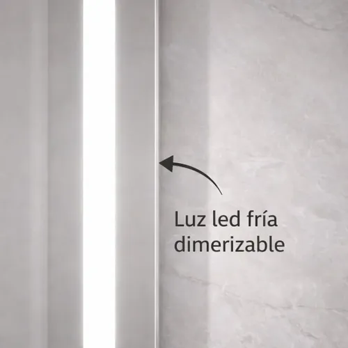 Espejo Luz Led Touch 60×80 Dimerizable Rectangular Electrico
