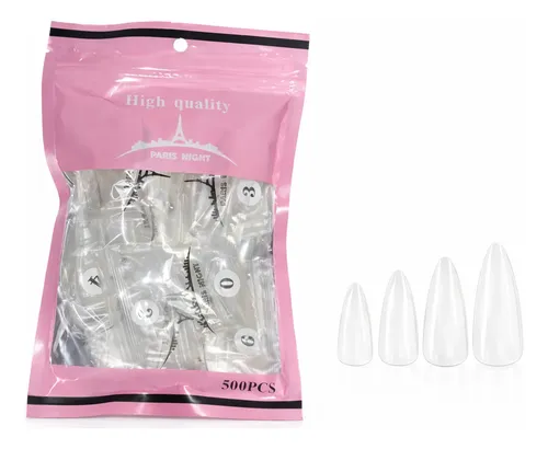 Tips Soft Gel Y Press On Paris Night X500 Unidades