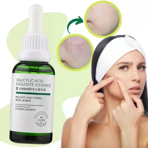 Sérum Facial Con Ácido Salicílico, Reduce Los Poros Y Contro