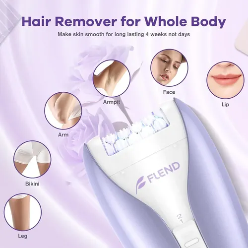 Depiladora Inalámbrica Beauzmo 2 Velocidades Morado