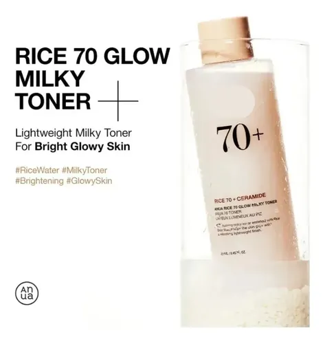 Tónico Iluminador Lechoso Arroz 70+ 250ml Wt+ Bzl1
