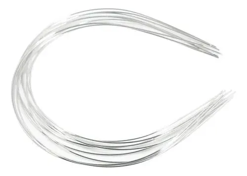Práctico Aro De Pelo De Acero Inoxidable De 1,2 Mm, 2 X 10 P