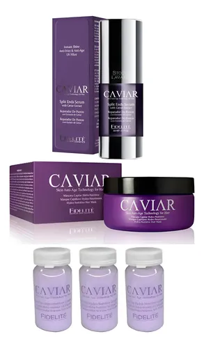 Kit Fidelite Caviar: Serum 30ml + Mascara 250gr + 3 Ampollas