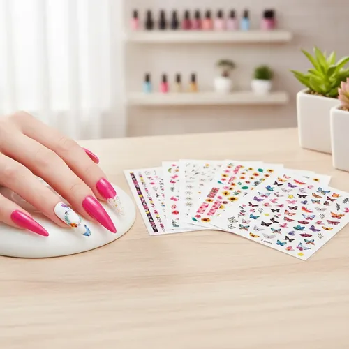 Stickers De Mariposas Decoración Uñas Plancha Tatoo