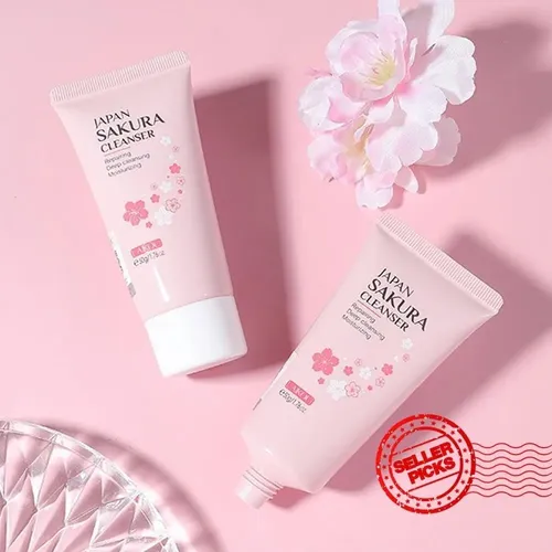 Gel Limpiador Facial Purificante Flor De Prunus Cerezo Japon