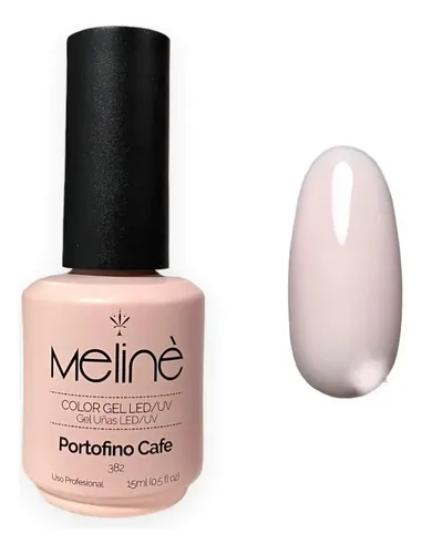 Esmalte Semipermanente Meline X1 Únicos Colores Promo Color 382PORTOFINO CAFE