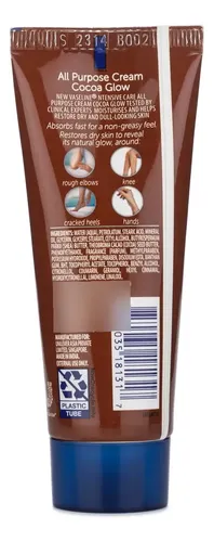 Crema Vaseline All Purpose Cocoa Glow Con Manteca De Cacao 4
