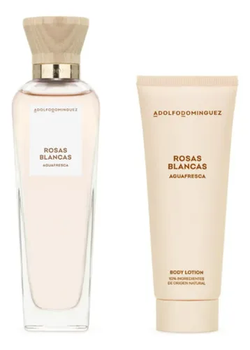 Set De Perfume Rosas Blancas 120ml + Loción Corporal 75ml Adolfo Dominguez