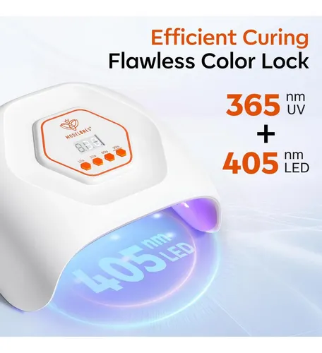 Lámpara De Uñas Uv Led Modelones 4 Temporizadores 358g