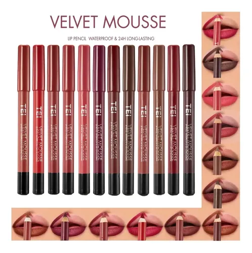 Tei Lapiz Delineador De Labios Velvet Mousse Waterproof 24h