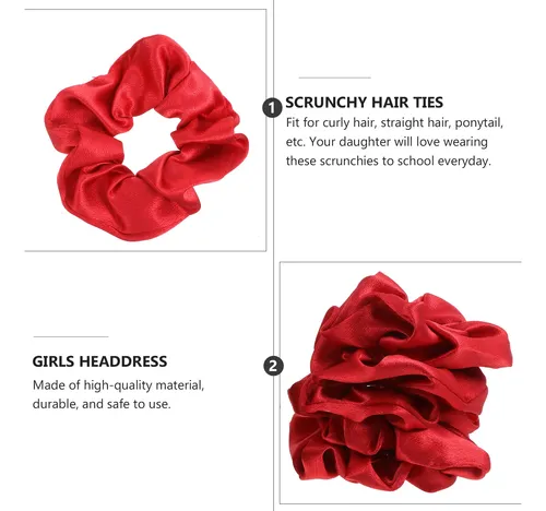 Corbatas Elásticas Navideñas Para El Pelo, 10 Unidades, A La