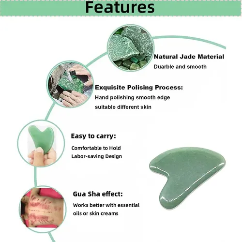 Herramientas De Masaje Jade Gua Sha, Herramienta Facial, 100